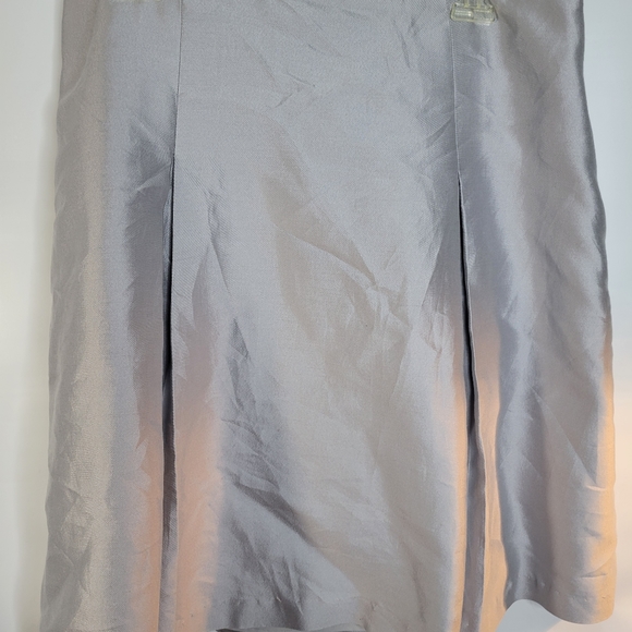 Talbots Petites Gray Silk/Cotton Skirt may have been hemmed Size 14P - Picture 3 of 8
